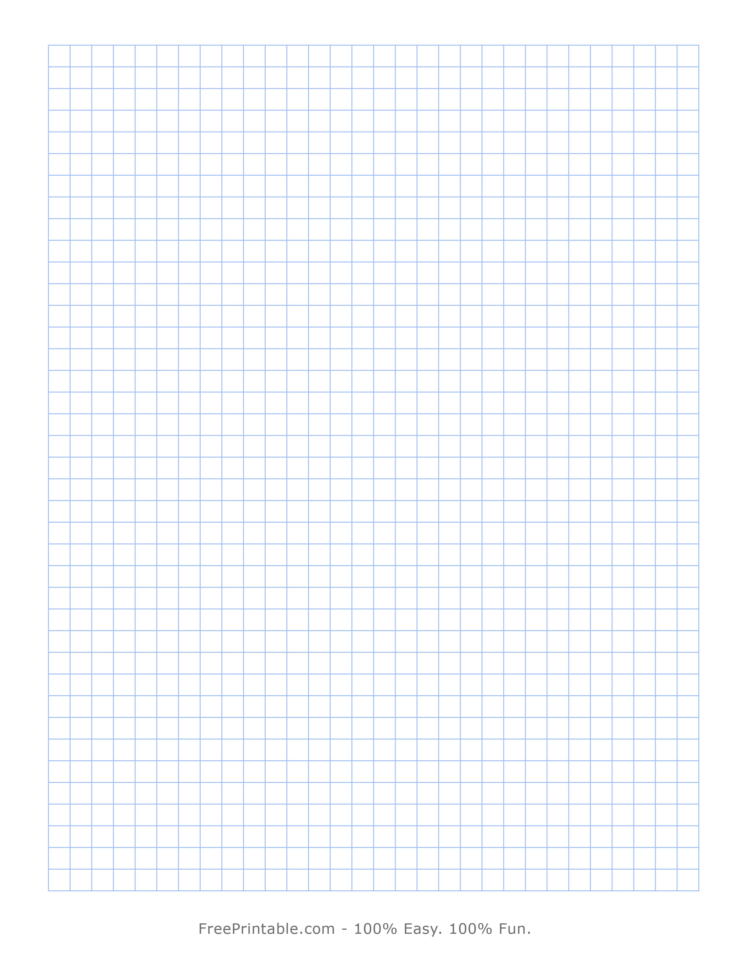 1/4 Graph Paper Free Printable