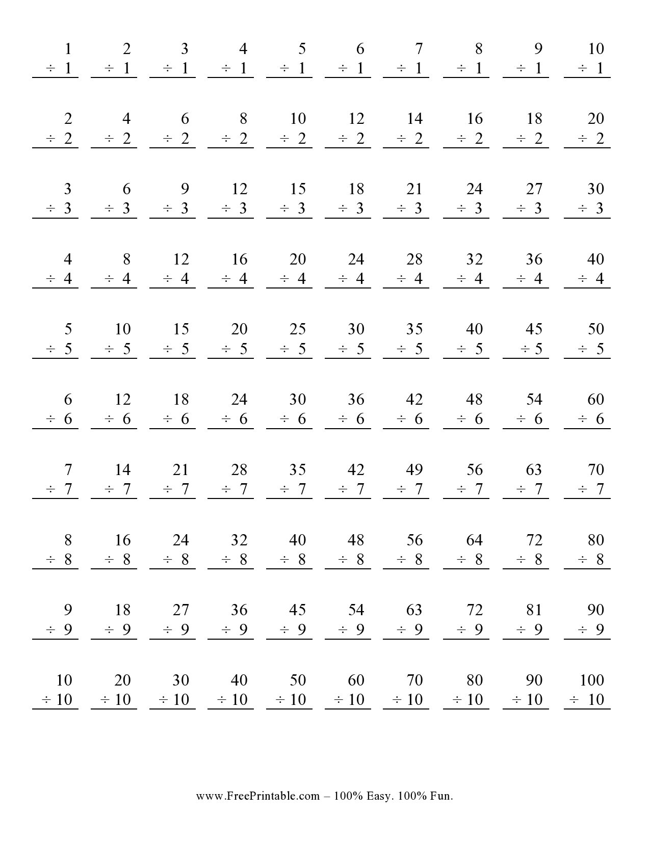 printable-division-sheets