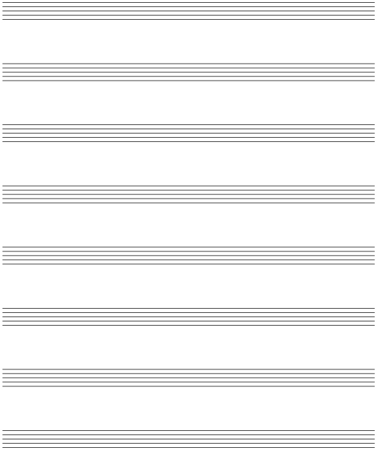 blank sheet music with bar lines