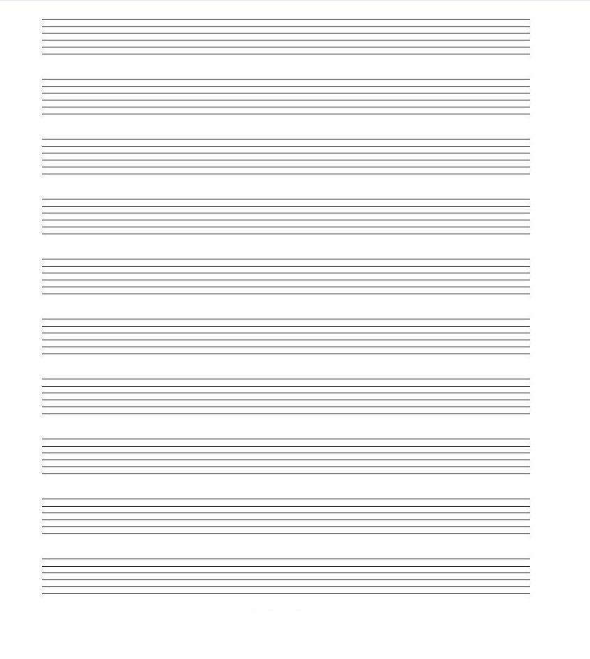 Blank Music Sheet Paper