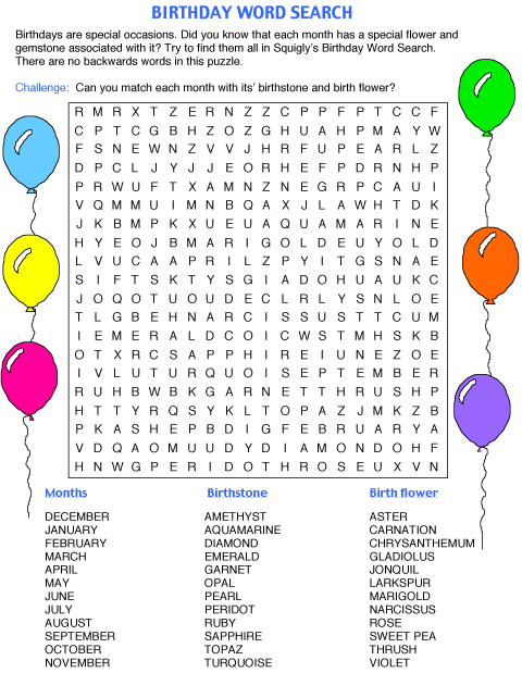 Free mothers day wordsearch puzzles