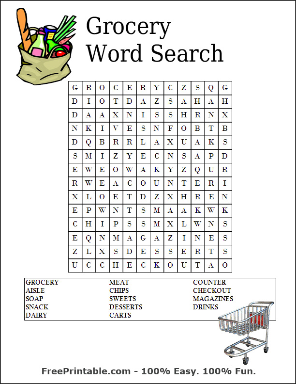 Oohub Web free printable word searches large print