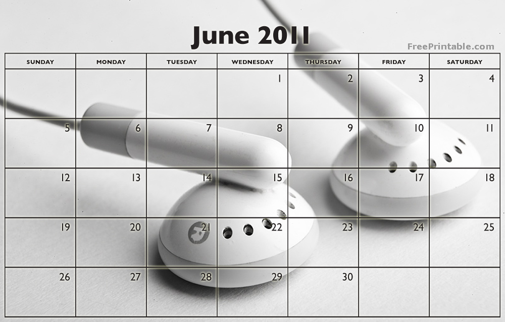 printable june 2011 calendar. girlfriend Printable June 2011