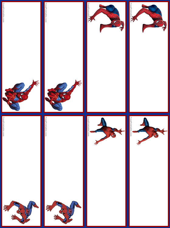 Spiderman Tags Free Printable Printable Templates