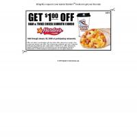 Hardees $1 Off on Chicken Parmesan Combo