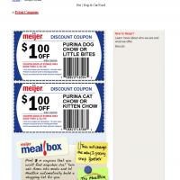 Meijer $1 Off on Purina Chow