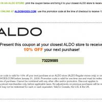 Aldo 10% Off