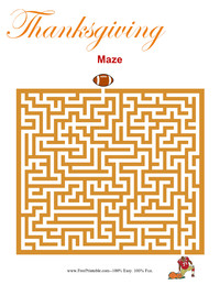 Thanksgiving Maze Medium