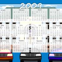 2009 Big House And Cars Calendar