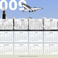2009 Flying Plane Calendar
