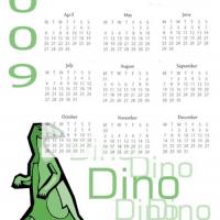 2009 Green Dinosaur Calendar