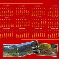 2009 Road Trip Themed Calendar