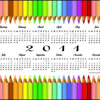 2011 Colorful Crayons Calendar