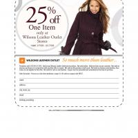 Wilson Leather 25% Off
