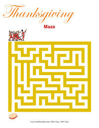 Thanksgiving Maze Beginner