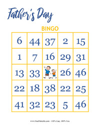 Father's Day Bingo 3