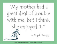 Twain Mothers Quotation