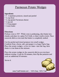 Parmesan Potatoes Recipe
