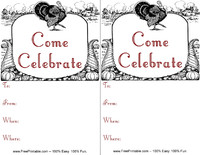 Come Celebrate Invitation