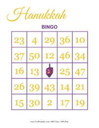 Hanukkah Bingo 3