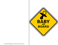 Baby On Board Announcement