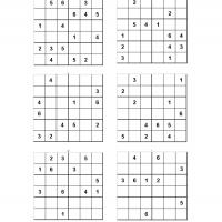 Sudoku Printable Easy on Printable 6x6 Sudoku Puzzle For Kids   Freeprintable Com