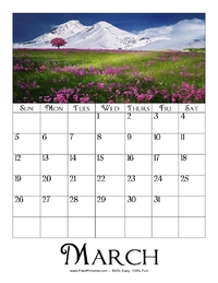 March 2023 Picture Calendar