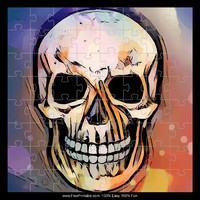 Scary Colorful Skull