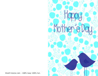 Birds Mother's Day Card