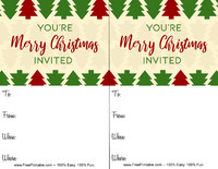 Christmas Trees Invitation