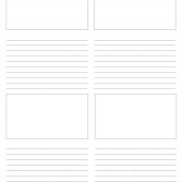 8.5"x11" Storyboard Paper