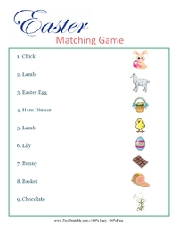 Easter Religious Matching Game