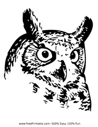 Owl Coloring Page