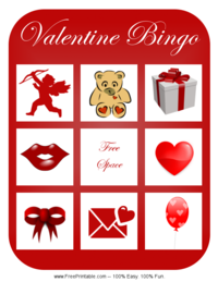 Valentine's Day Bingo Card 3