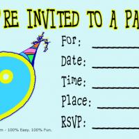 9th Birthday Party Invitation