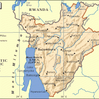 Africa- Burundi General Reference Map