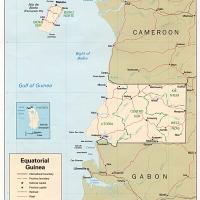 Africa- Equitorial Guniea Political Map