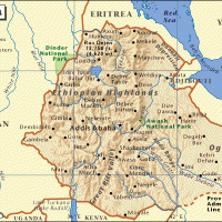 Africa- Eritrea General Reference Map