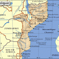 Africa Map Mozambique
