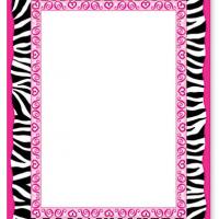 Free Wallpaper Downloads on Printable Animal Print Border Blank Card Invitation   Animal Print