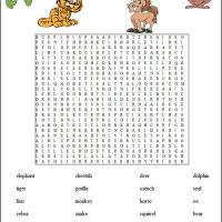 Animals Word Search