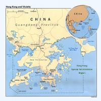 Asia- Hong Kong Political Map