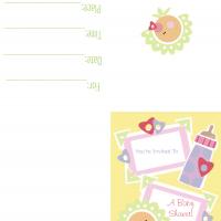 Baby with a Pacifier Baby Shower Invitation