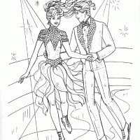 Barbie and Ken Ice Skating