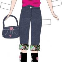 Barbie Paper Doll Mall Outfit
