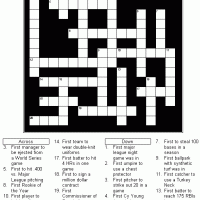 Free Easy Crossword Puzzles on General Baseball Crossword Puzzles Printable   Index Of