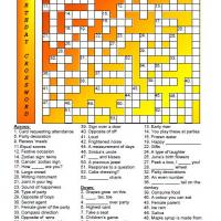 Free Kids Crossword Puzzles on Birthday Crossword Kindergarten Language  Learning The  G  Sound