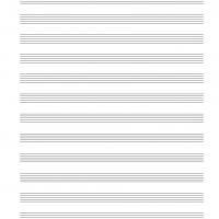 Blank 12 Stave Music Sheet