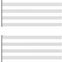 Blank Instrumental Quintet Music Sheet