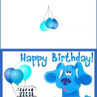 Blues Clues Birthday Card Template